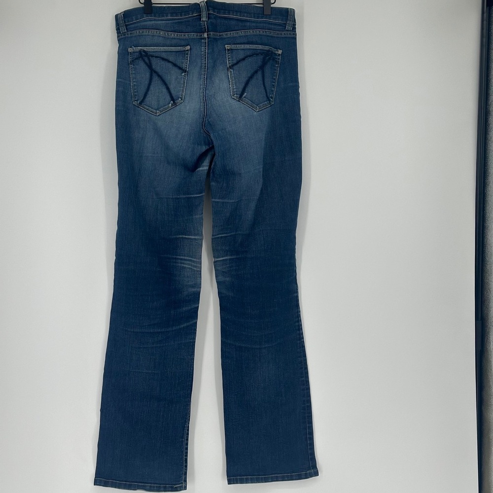 Y2K Vtg New York Company Women's Blue Wash Bootcut Jeans Size 12 Tall - Picture 5 of 6